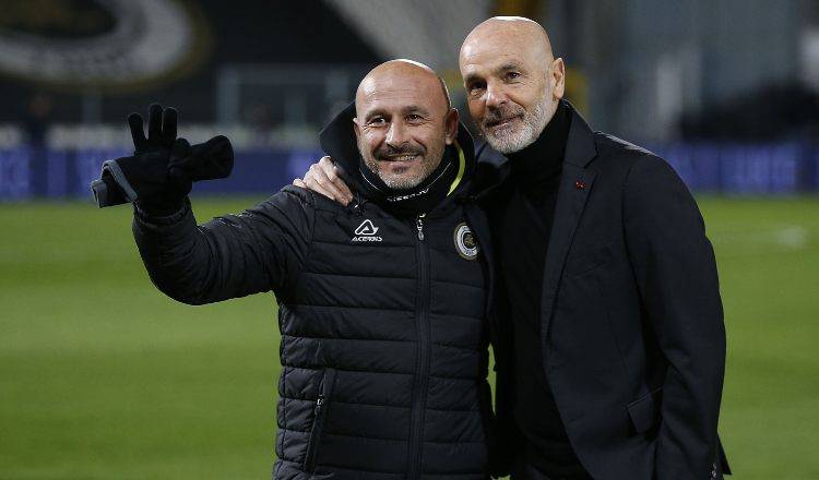 Vincenzo Italiano e Stefano Pioli in posa