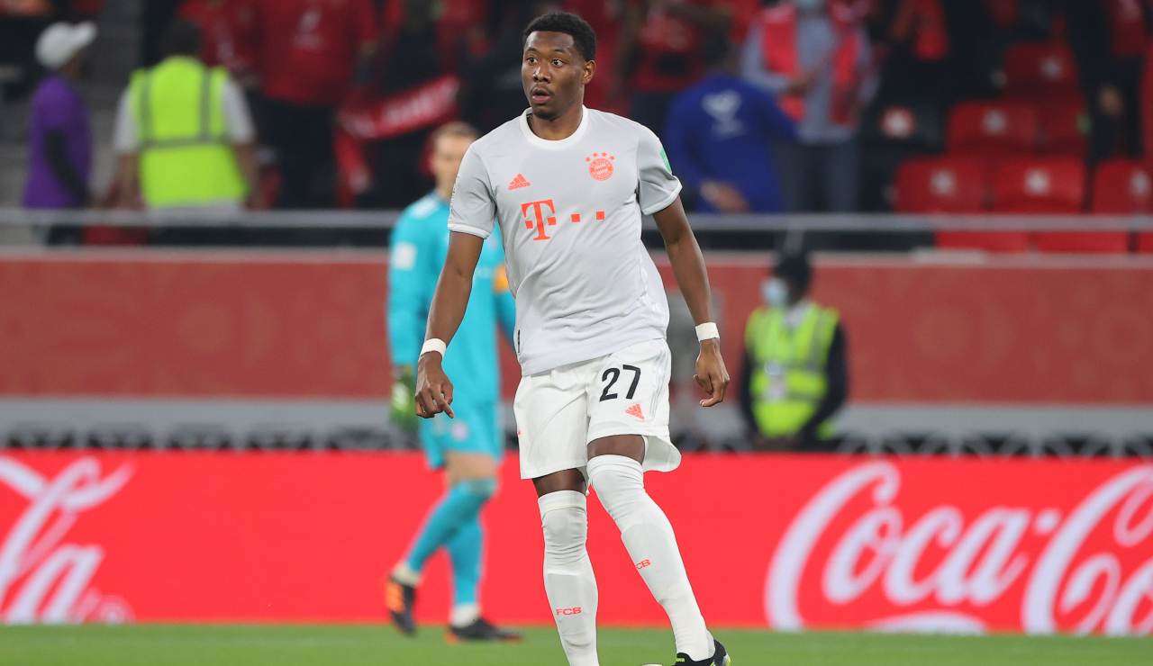 Alaba in azione nell'impostazione della manovra