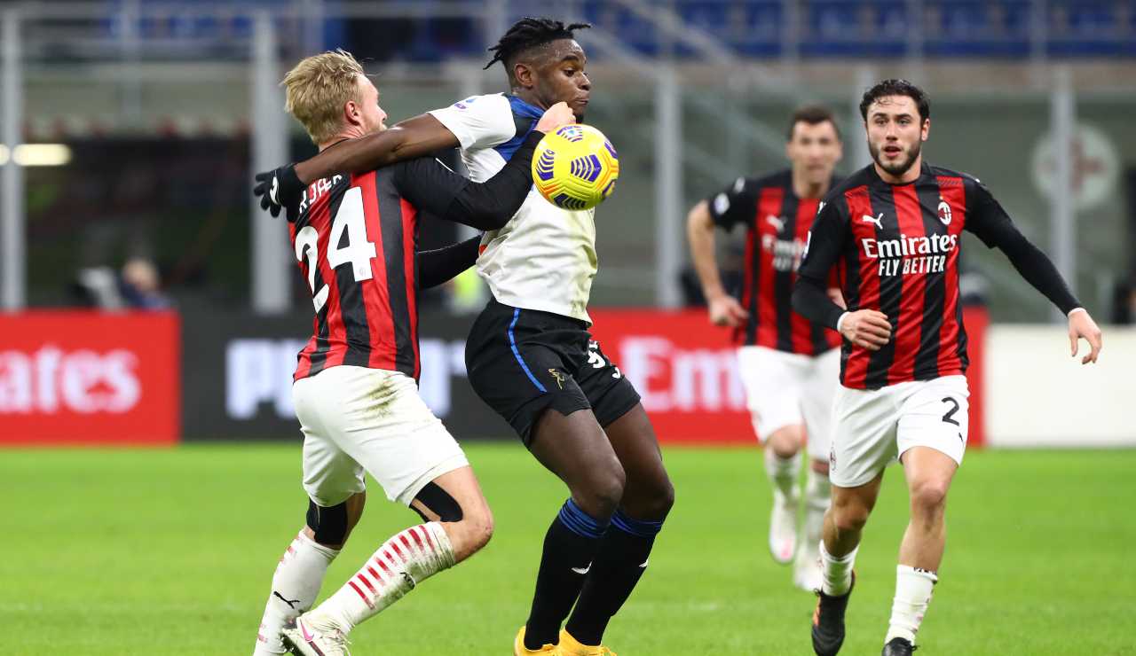 Kjaer in marcatura sull'atalantino Zapata
