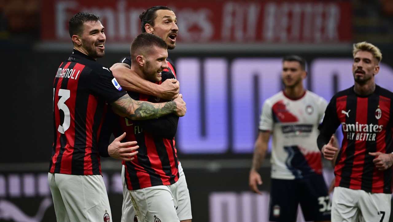 Serie A, Rebic e Ibrahimovic esultano