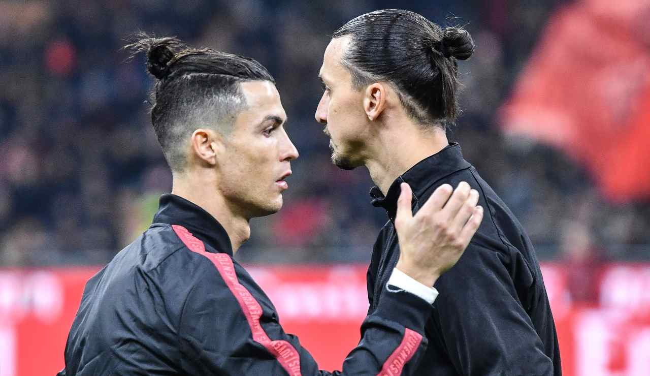 Ibrahimovic e Ronaldo si salutano