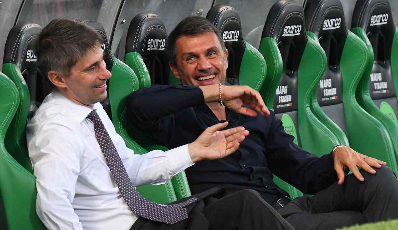 Maldini e Massara ridono