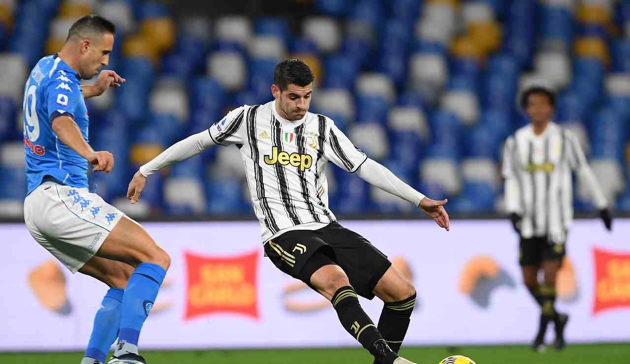 Alvaro Morata in Napoli-Juventus