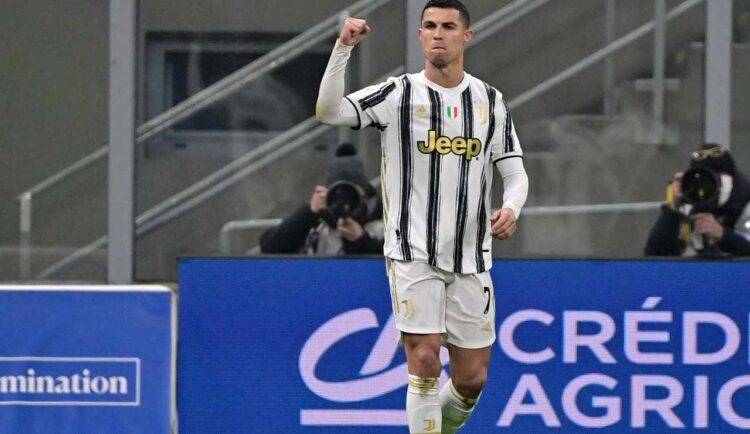 Ronaldo esulta contro la Roma