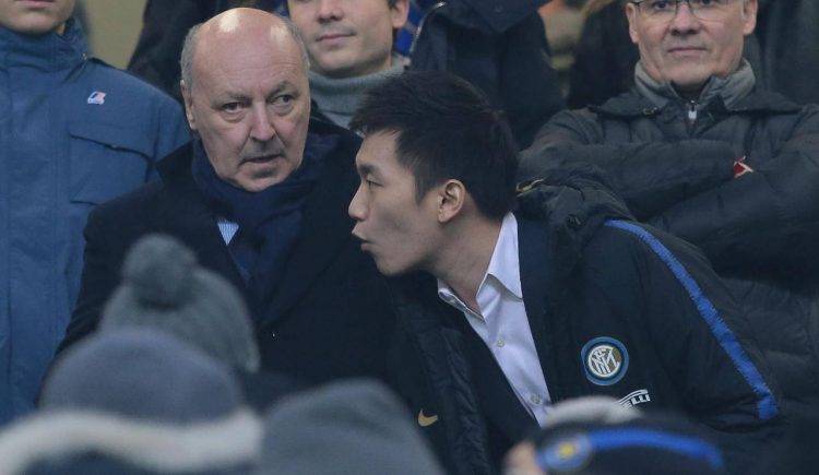 steven zhang e marotta in tribuna