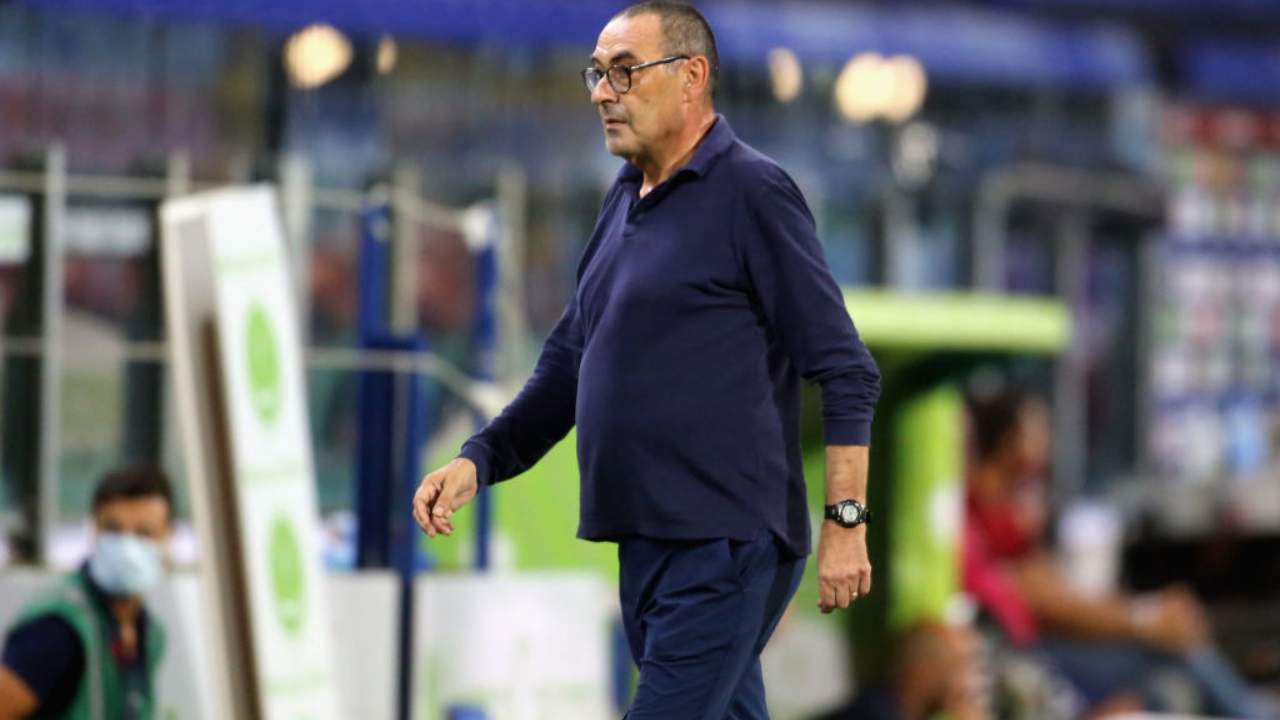 Sarri in campo