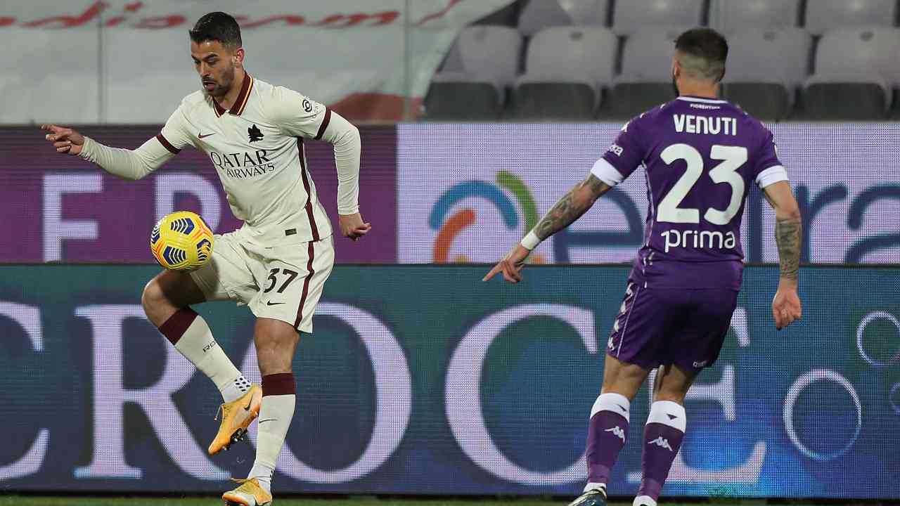 Fiorentina e Roma in campo