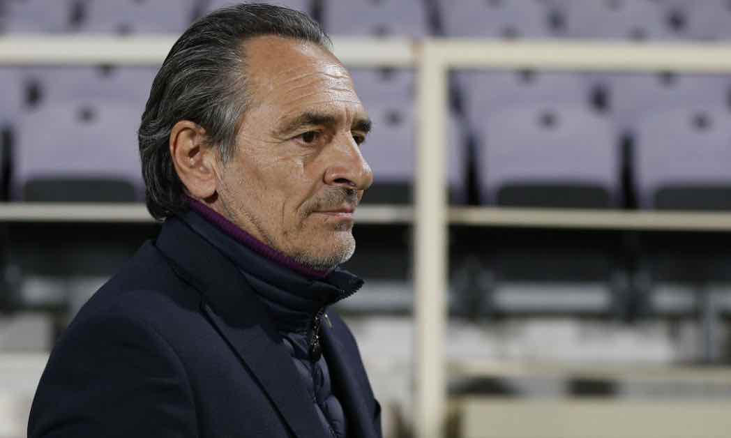 Cesare Prandelli in campo