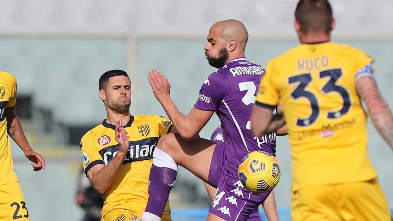 Fiorentina e Parma in campo