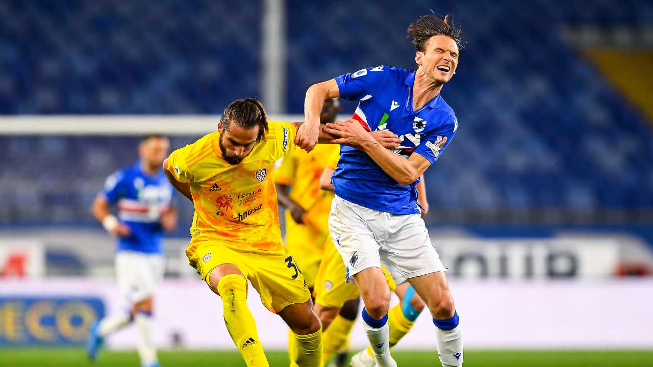 Sampdoria e Cagliari in campo