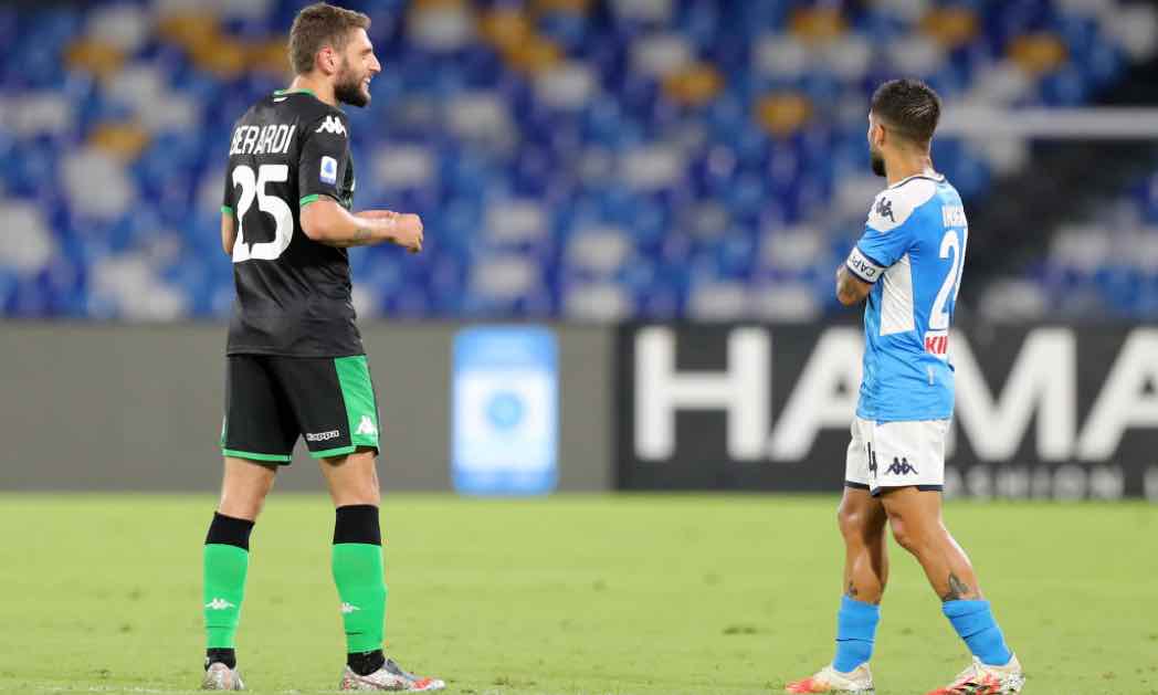 Insigne e Caputo parlano in campo 