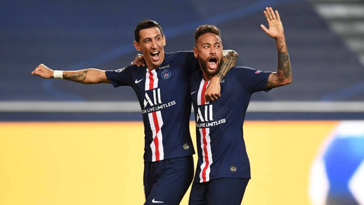 Di Maria e Neymar esultano