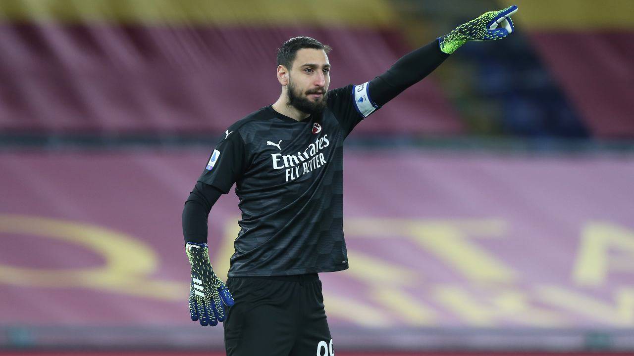 Gigio Donnarumma in campo
