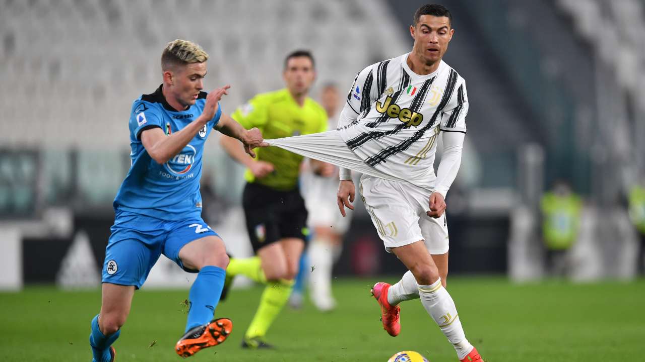 Juventus e Spezia in azione