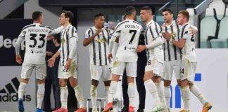 La Juventus esulta al gol