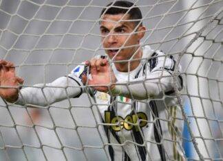 Cristiano Ronaldo e la rete di porta
