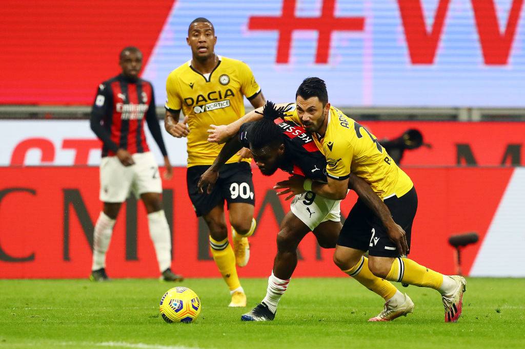 Kessie contro l'Udinese