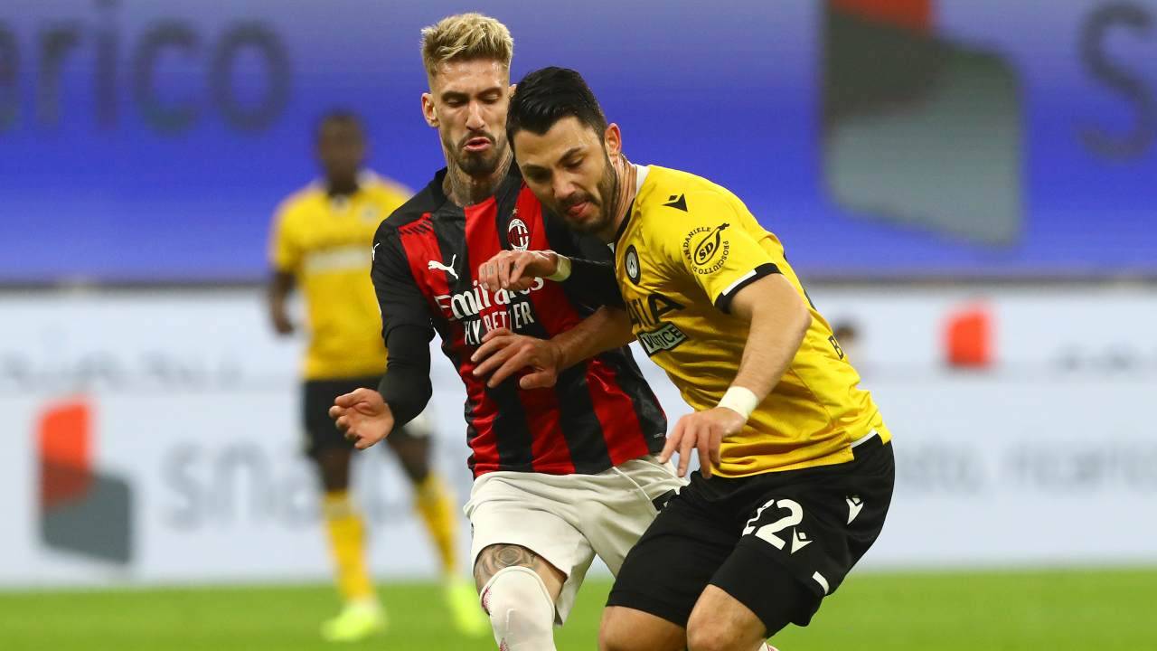 Milan e Udinese in campo