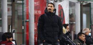 Zlatan Ibrahimovic in tribuna