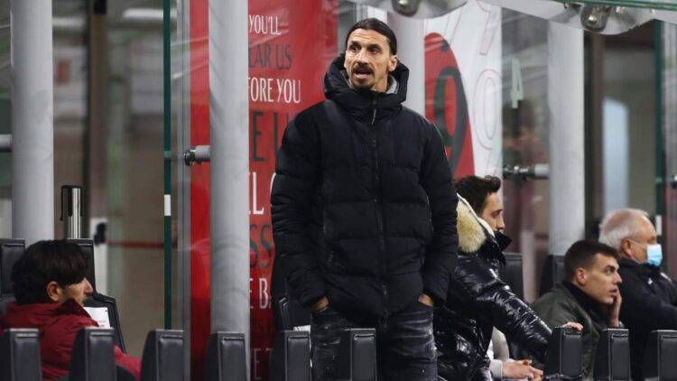 Zlatan Ibrahimovic in tribuna