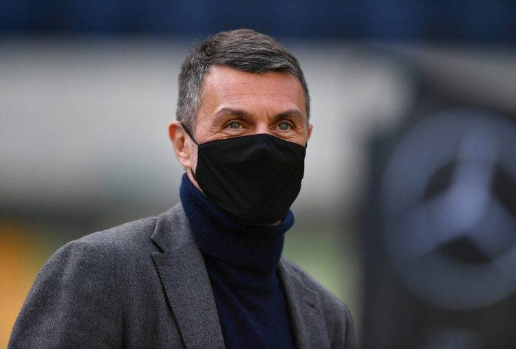 paolo maldini con la mascherina