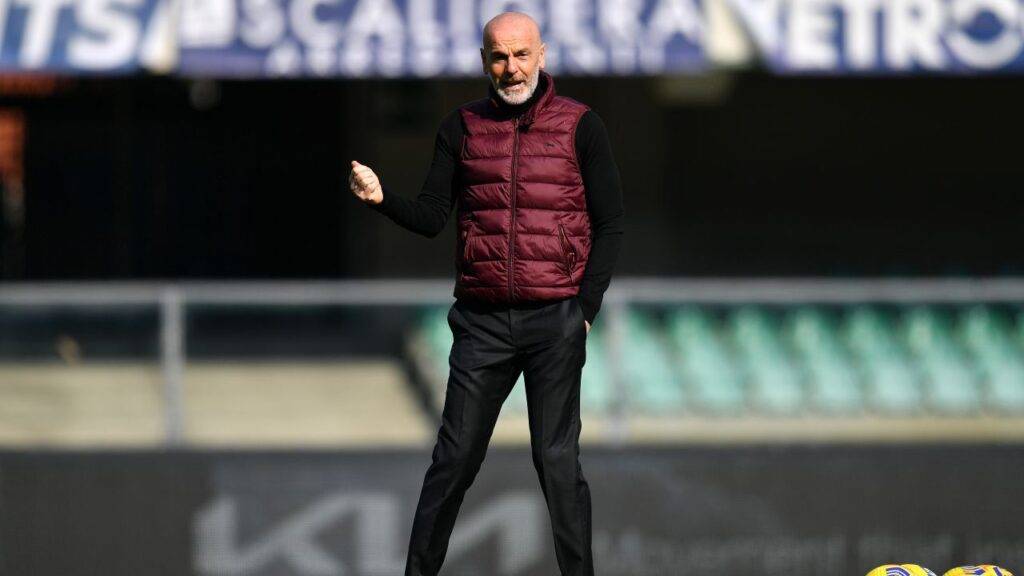 Stefano Pioli in campo