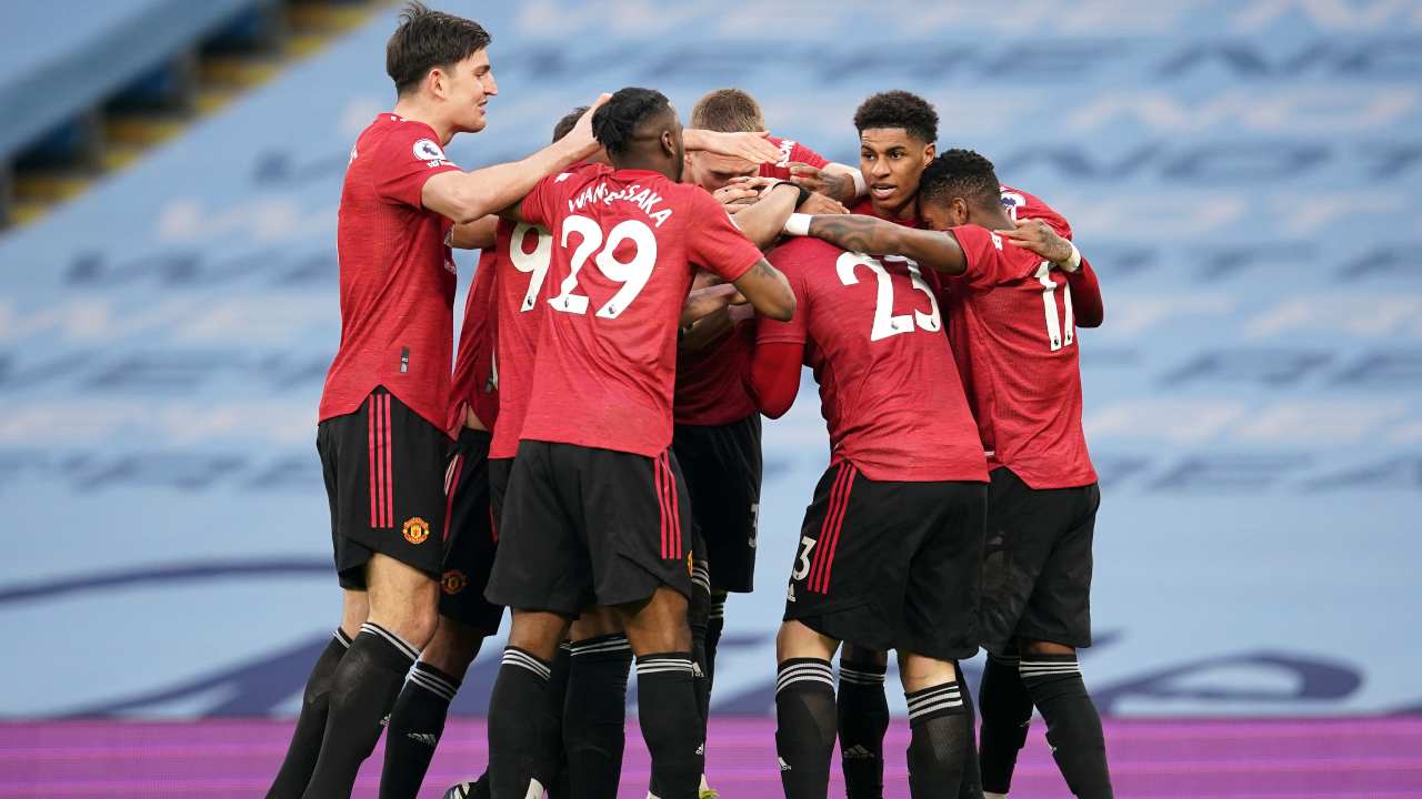 Il Manchester United esulta