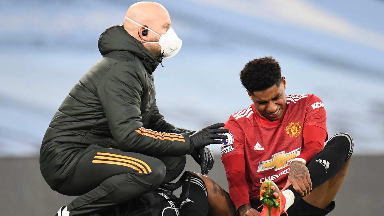 Marcus Rashford infortunato