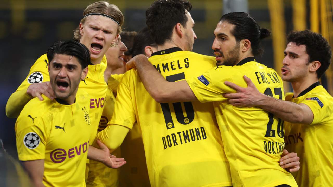 Esultanza Borussia Dortmund