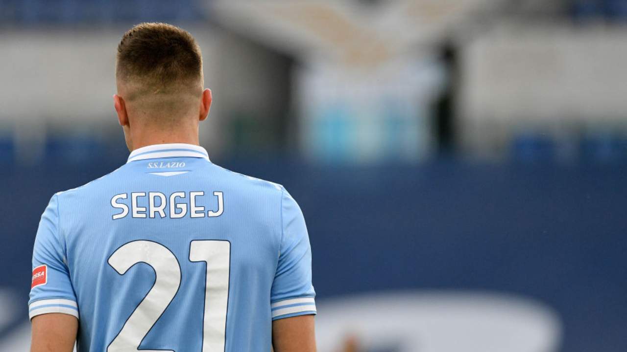 Milinkovic Savic all'Olimpico