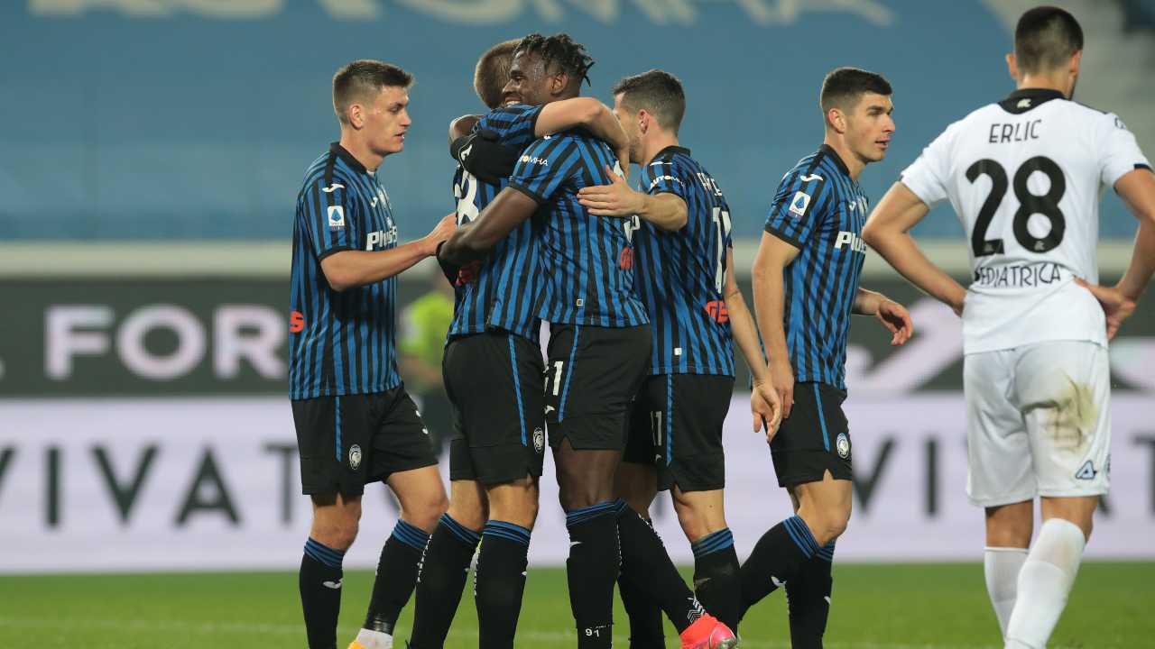 L'Atalanta esulta