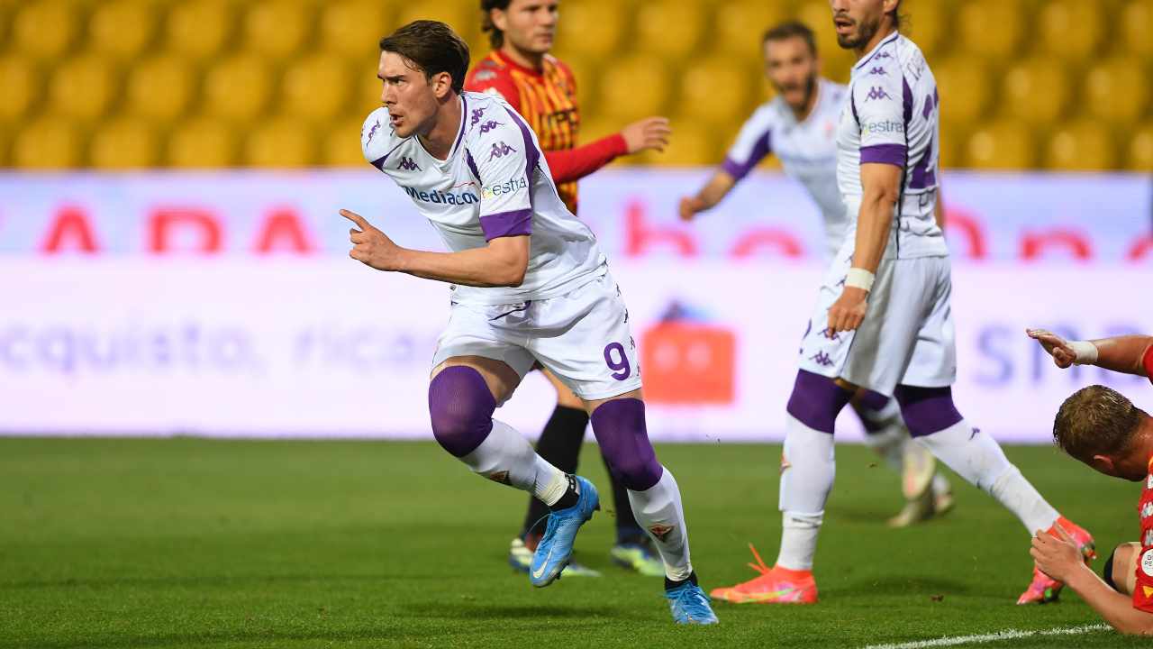 Dusan Vlahovic in azione