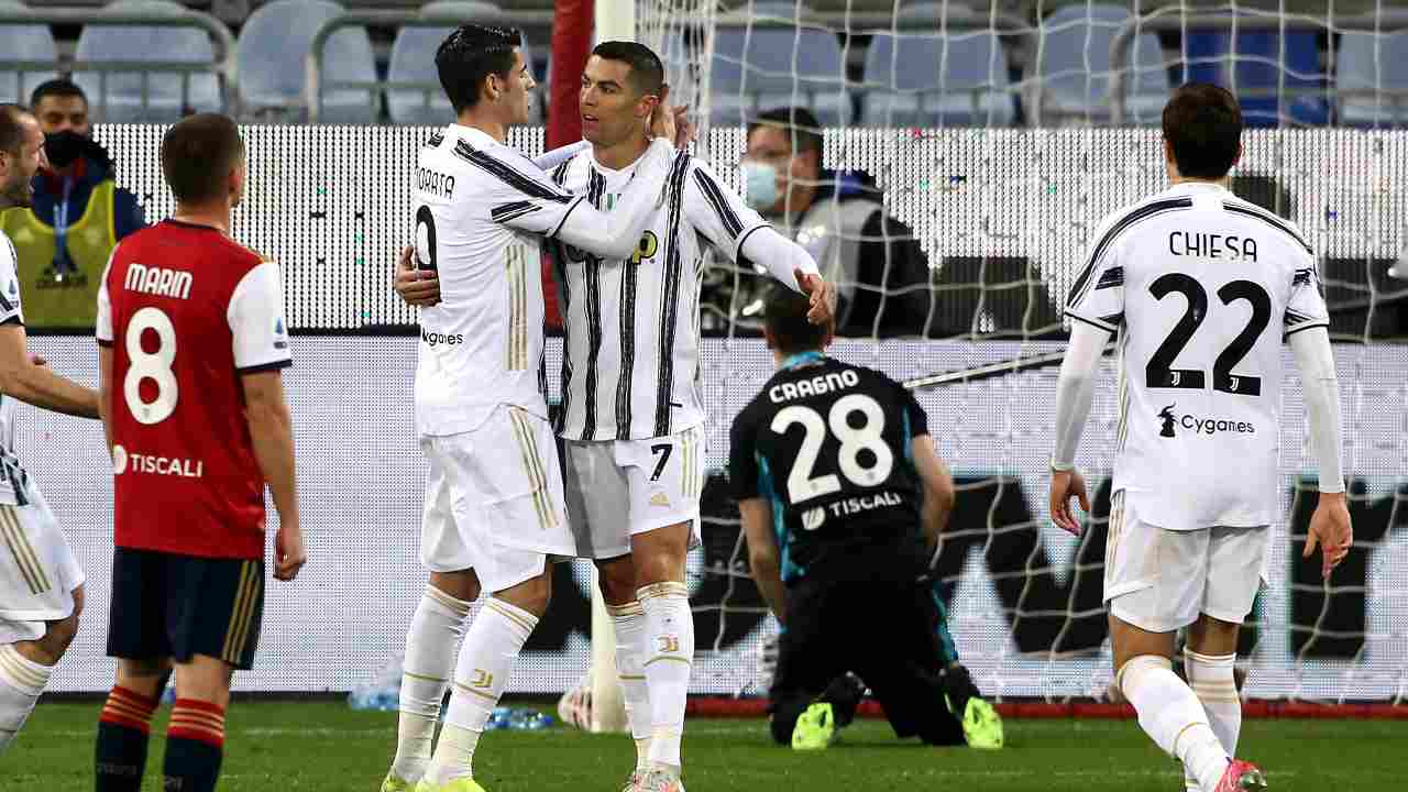 Cagliari e Juventus in campo