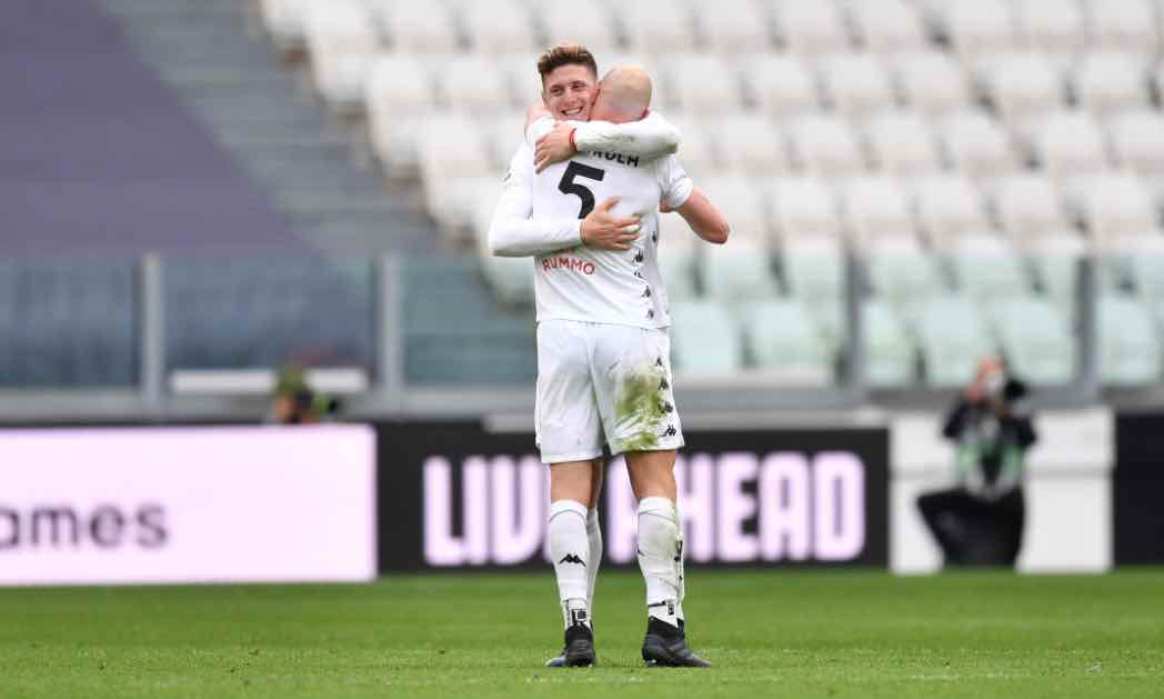 Gaich esulta dopo il gol alla Juventus 