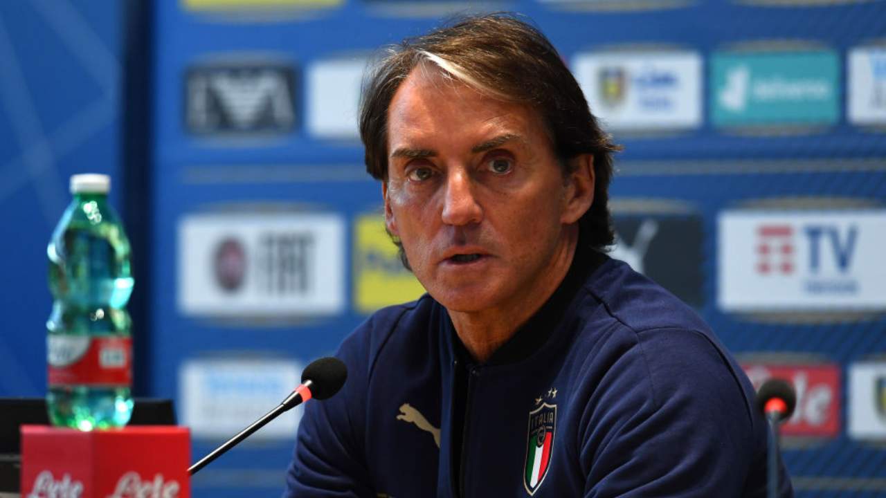 Mancini in conferenza stampa