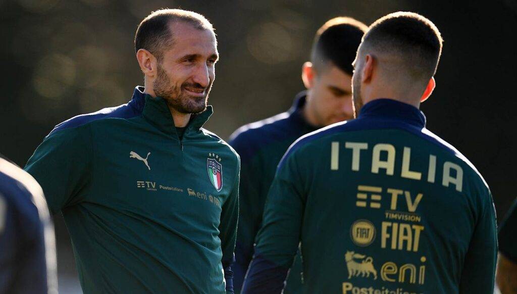 chiellini italia allenamento