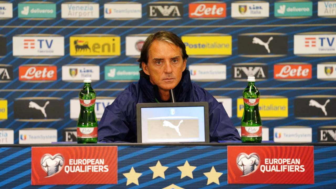 Mancini in conferenza stampa