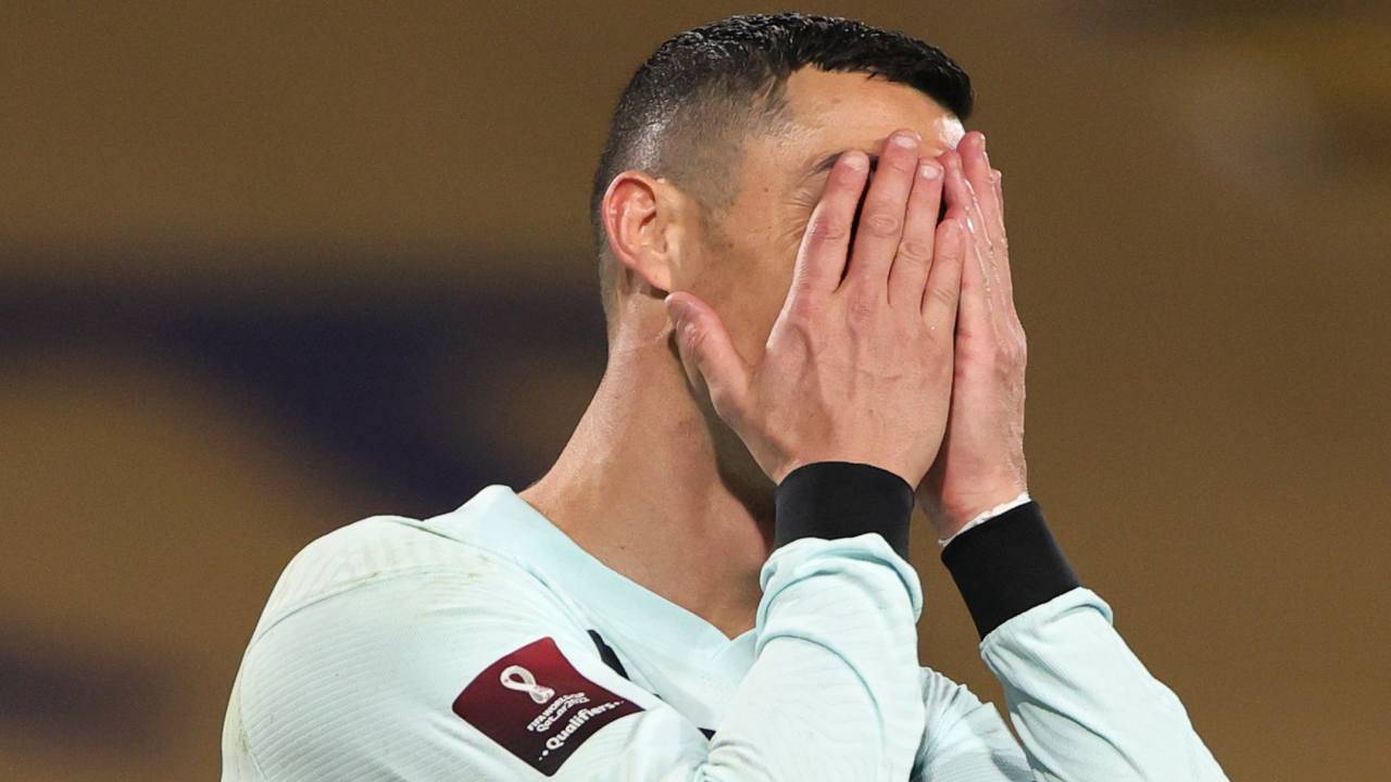 Cristiano Ronaldo infuriato