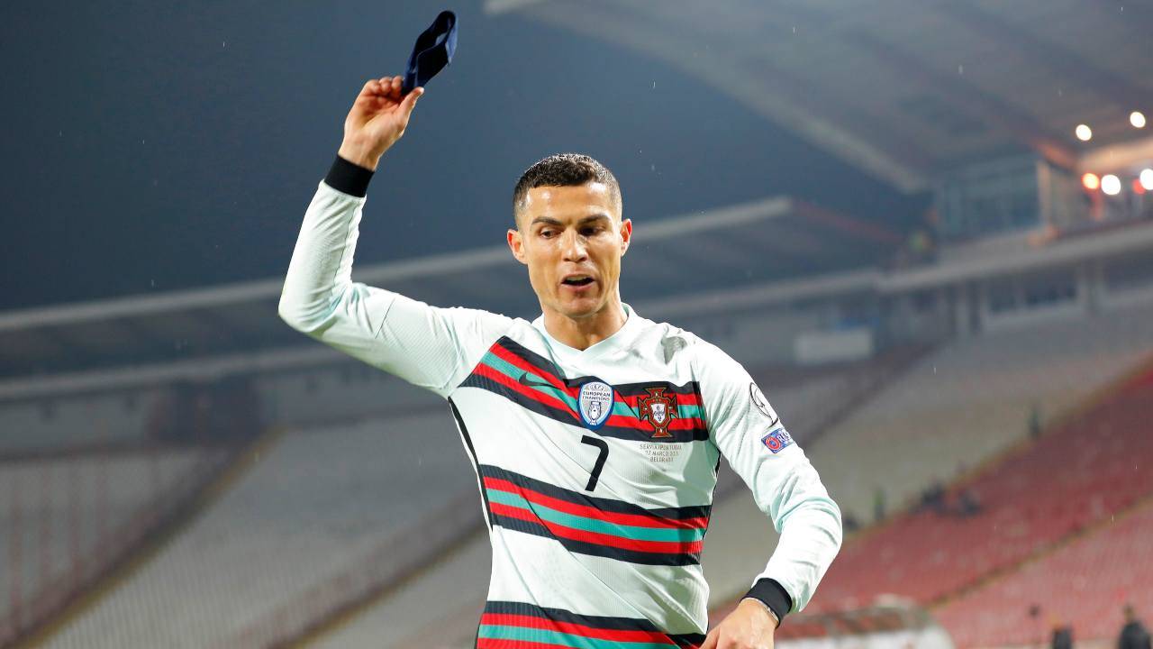 Cristiano Ronaldo infuriato