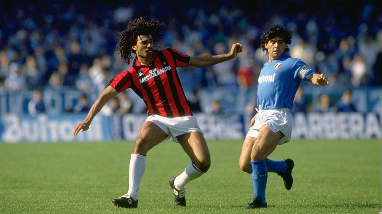 Gullit e Maradona al vecchio San Paolo