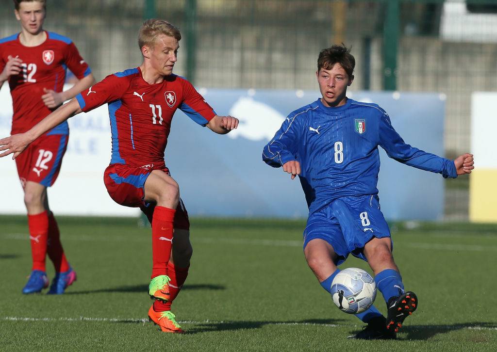 Daniel Guerini con la maglia della Nazionale