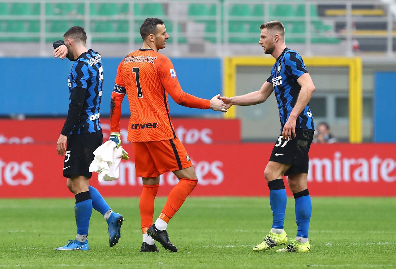 Handanovic con Skriniar