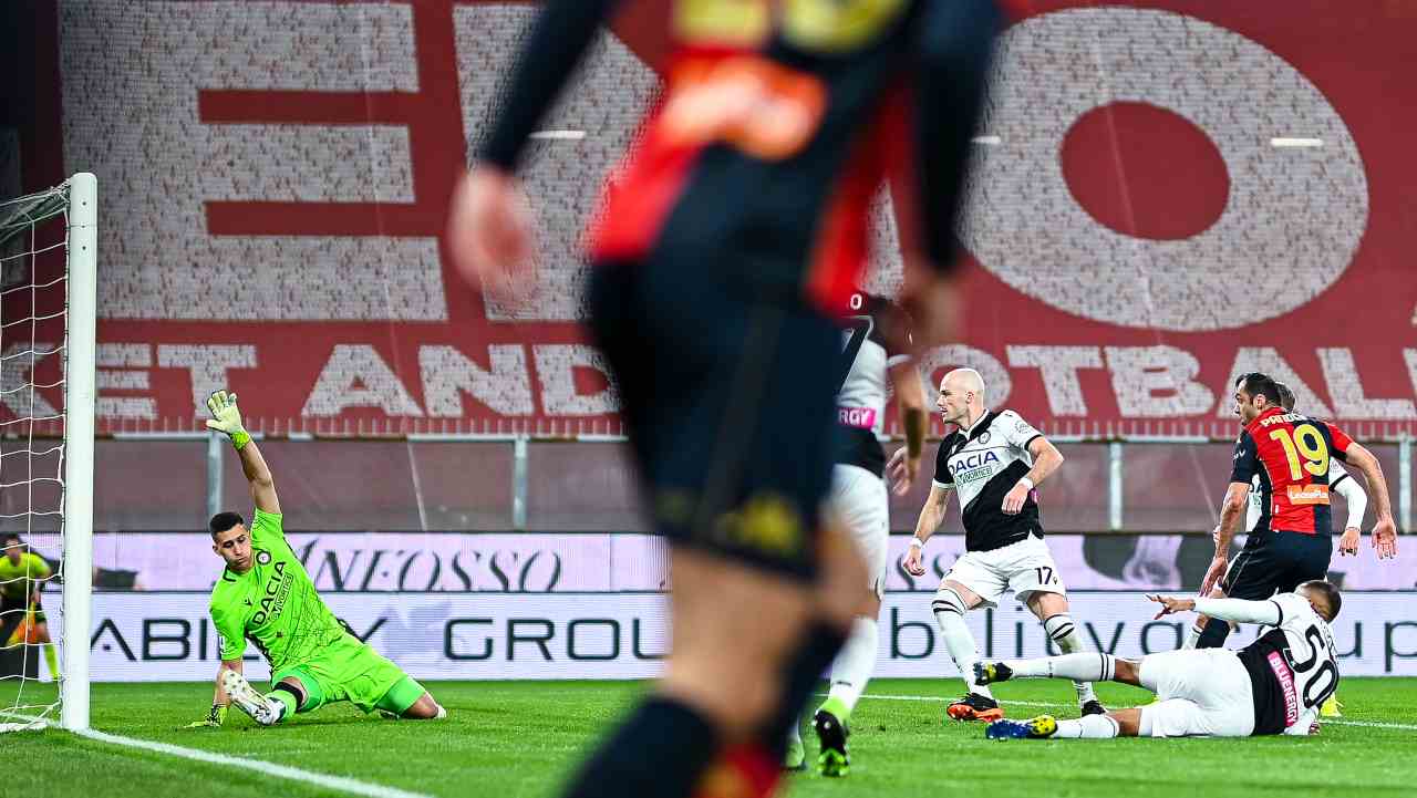 Il gol di Goran Pandev in Genoa-Udinese