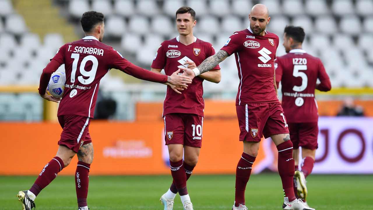 Torino, Simone Zaza esulta