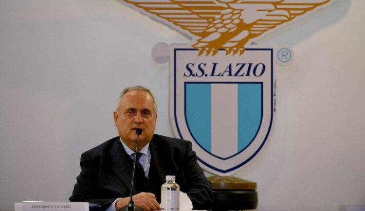 Lotito in conferenza stampa