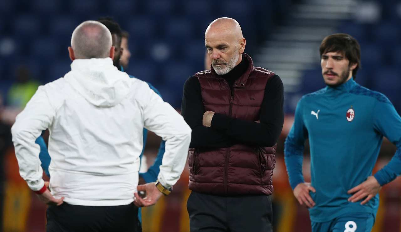 Stefano Pioli triste