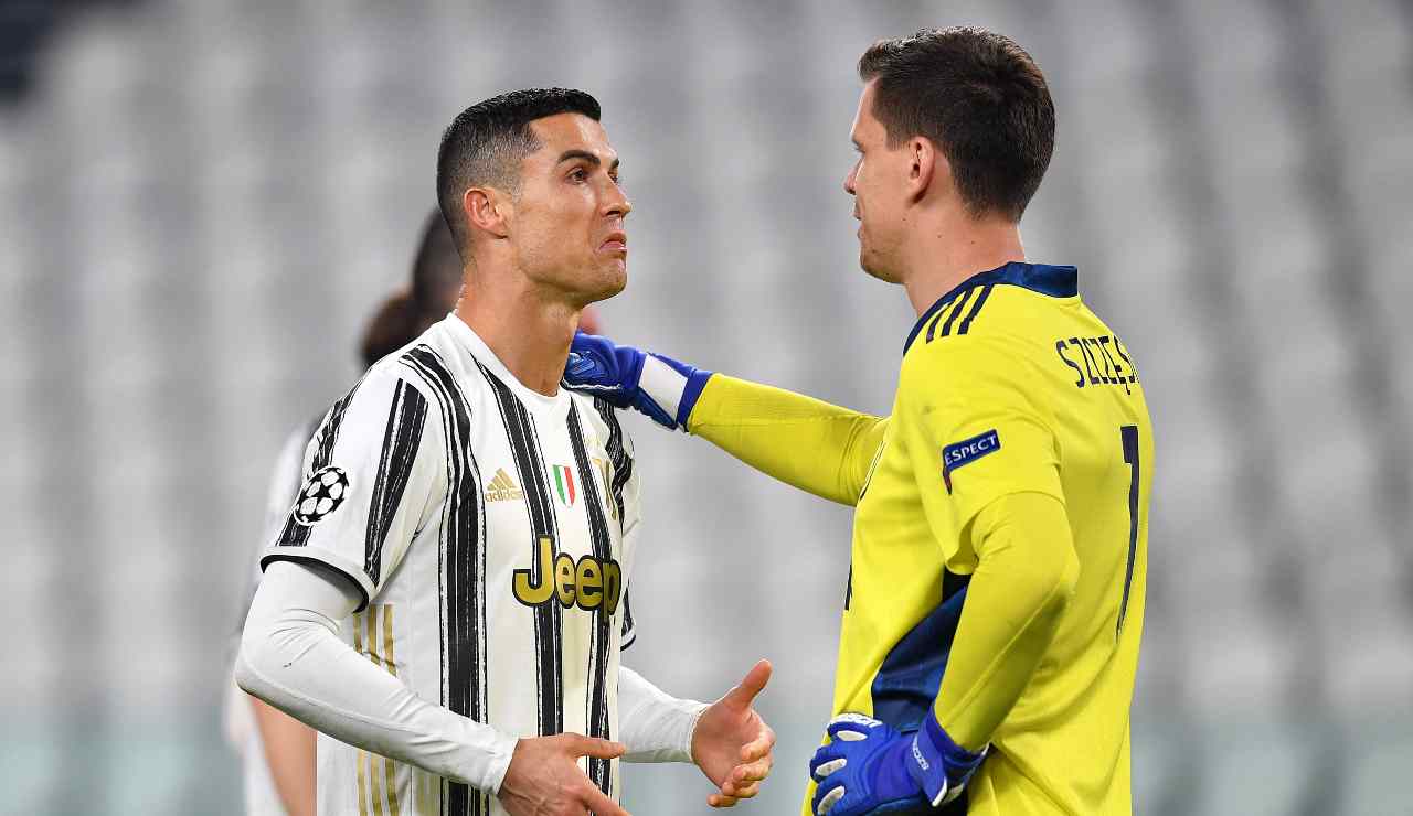 Cristiano Ronaldo e Szczesny