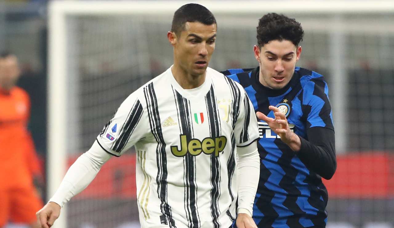 Bastoni e Ronaldo in azione