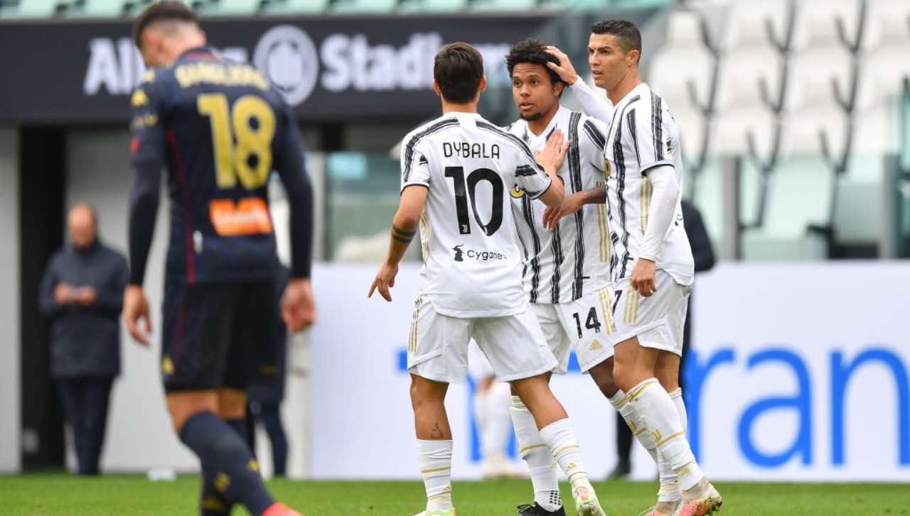 Esultanza Juve