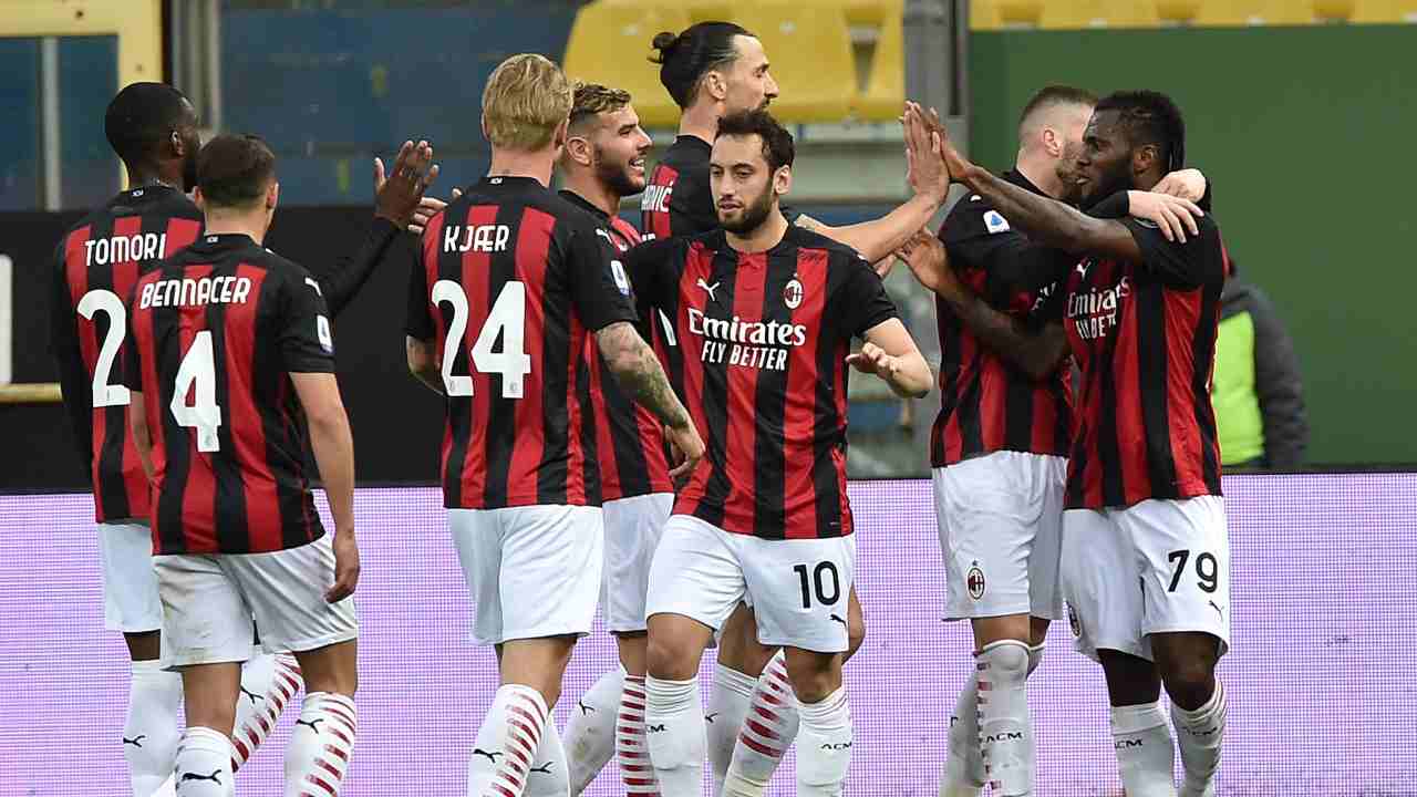 Il Milan esulta